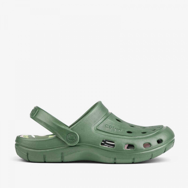 Медицинская обувь COQUI 6352 Зеленый/Тропик (Moss green/modern tropical) - фото