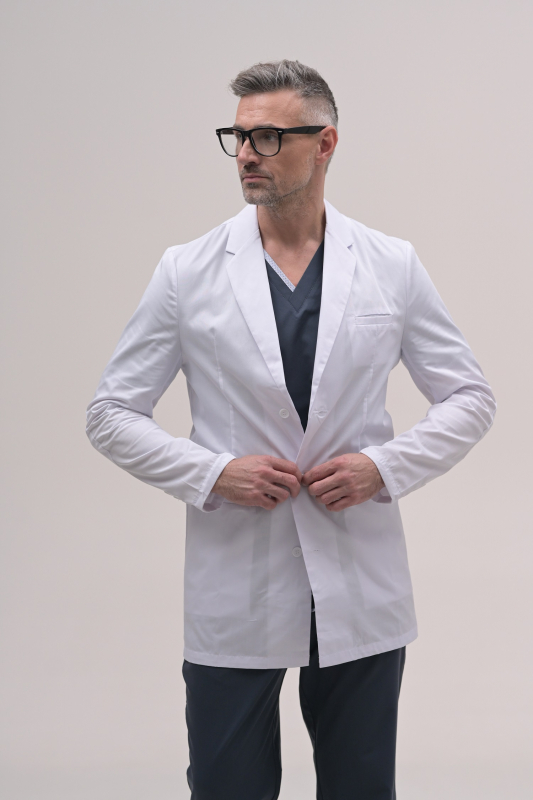 Медицинский халат-пиджак 206 Белый, 3-4 рост Медицинский халат-пиджак 206 Белый, 3-4 рост - фото 5