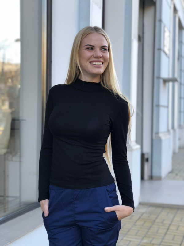 Медичний гольф Жіночий 6020 Чорний - фото 2