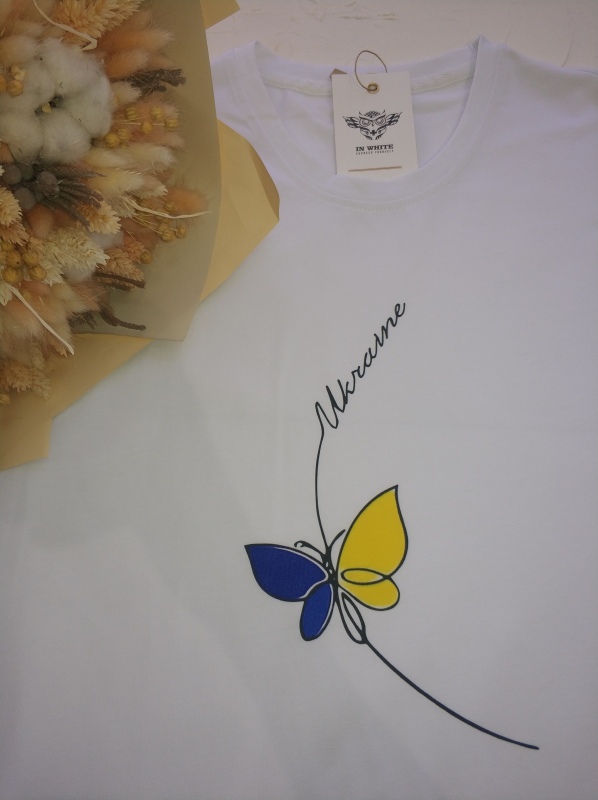 Медична футболка 6600 Білий - Метелик Україна - фото