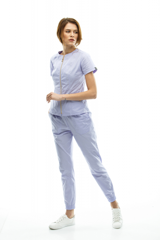 Медичний костюм 40489 Бузковий - фото 2