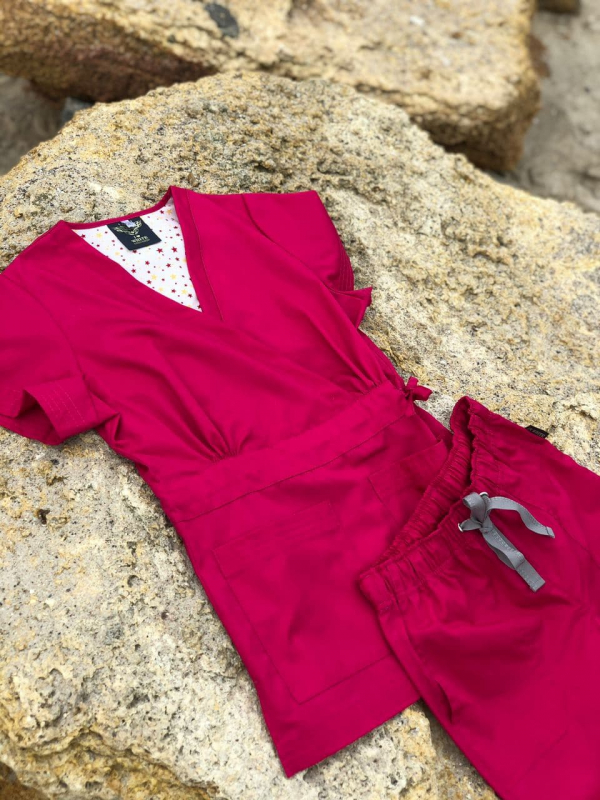 Медицинский топ 19 Малина Медицинский топ 19 Малина - фото 3