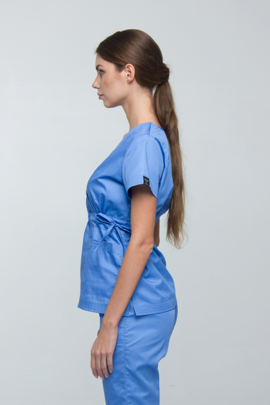 Медицинский топ 19 Голубой Медицинский топ 19 Голубой - фото 3