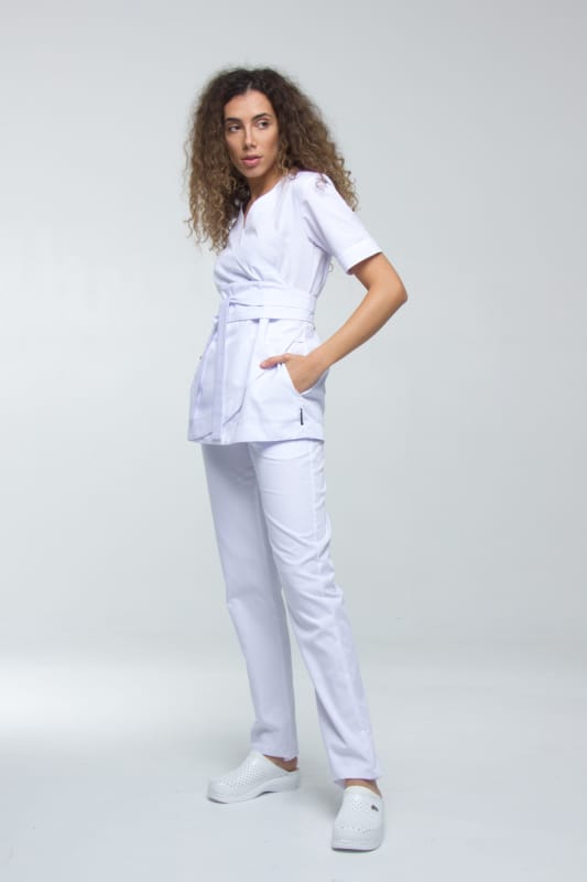 Медичний костюм 3387 Білий - фото