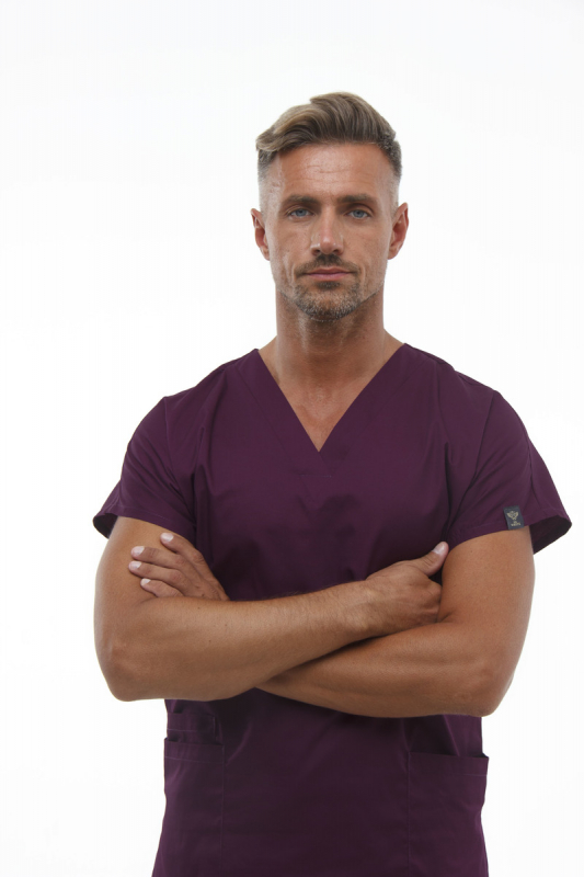 Медицинский костюм 0181 Баклажан Медицинский костюм 0181 Баклажан - фото 3