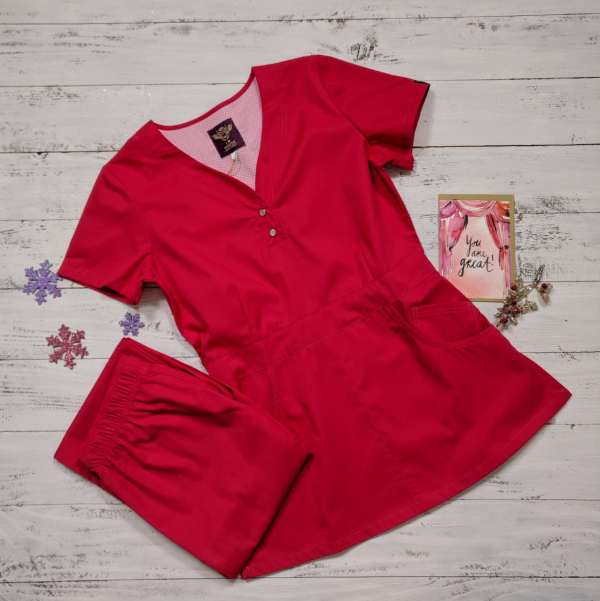 Медичний топ 11 Малиновий - фото 3