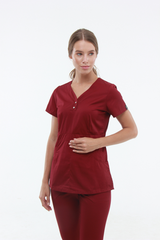 Медицинский костюм 1181 Бордо Медицинский костюм 1181 Бордо - фото 4