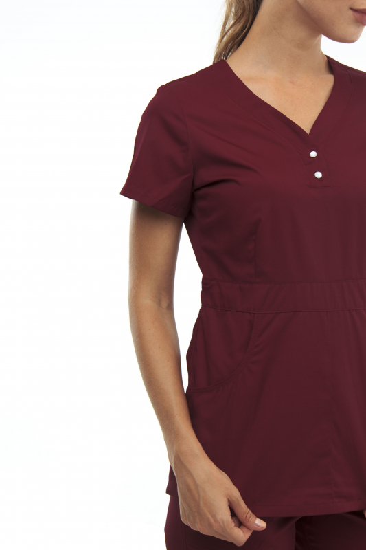 Медицинский костюм 1181 Бордо Медицинский костюм 1181 Бордо - фото 2