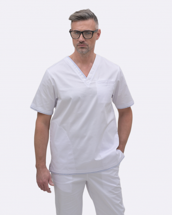 Медичний костюм 50398 Білий - фото 3