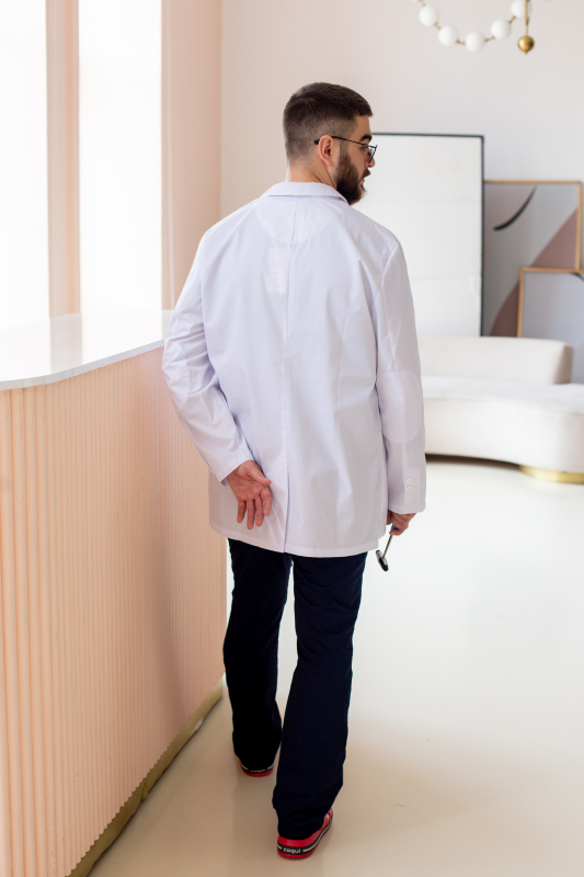 Медичний халат-піджак 206 Білий, 5-6 зріст - фото 3