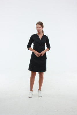 Медичний халат 127 Чорний - фото