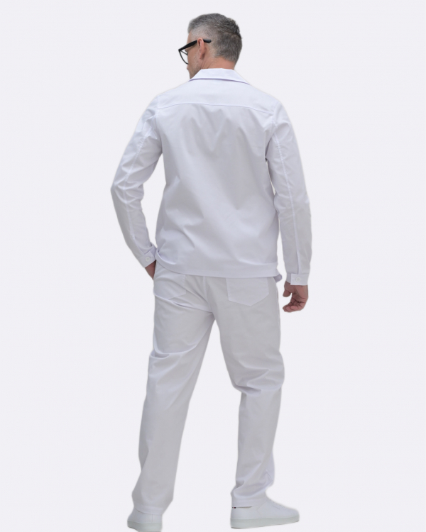 Медичний костюм 20879  Білий - фото 3