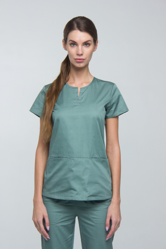 Медичний топ 18 Оливковий - фото 2