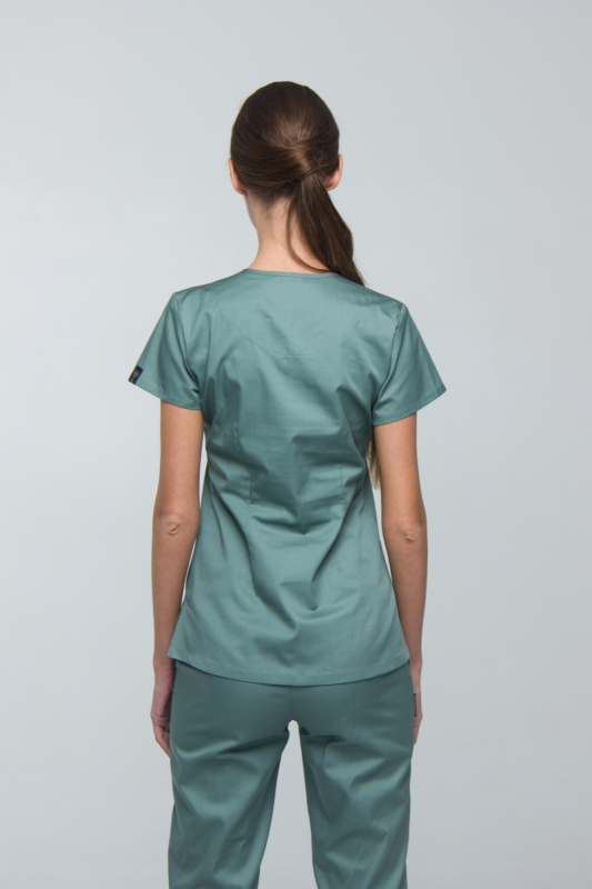 Медичний топ 18 Оливковий - фото 3