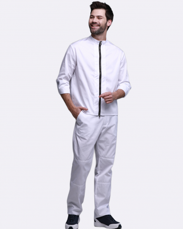 Медичний костюм 20385 Білий - фото 3