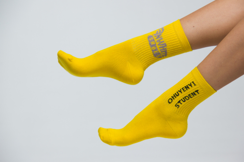 Шкарпетки "Ohuyenyi Student" (Желтый) - фото