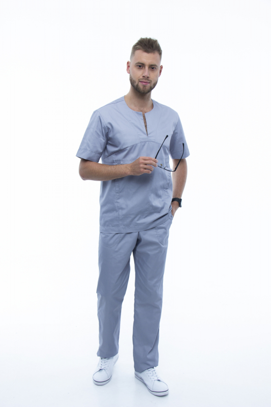 Медичний костюм 0481 Сірий - фото 2
