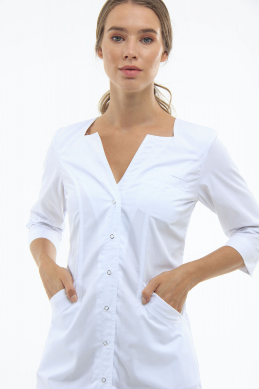 Медичний халат 132 Білий - фото 3