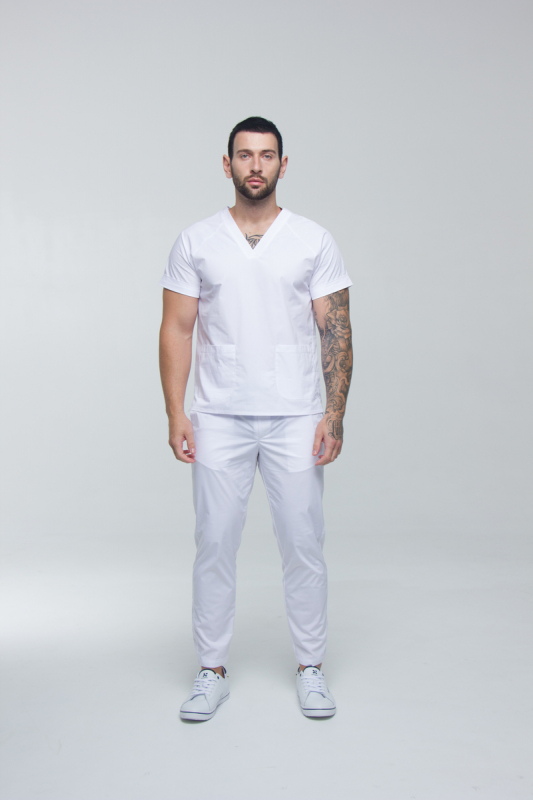 Медичний костюм 50180 Білий - фото 2