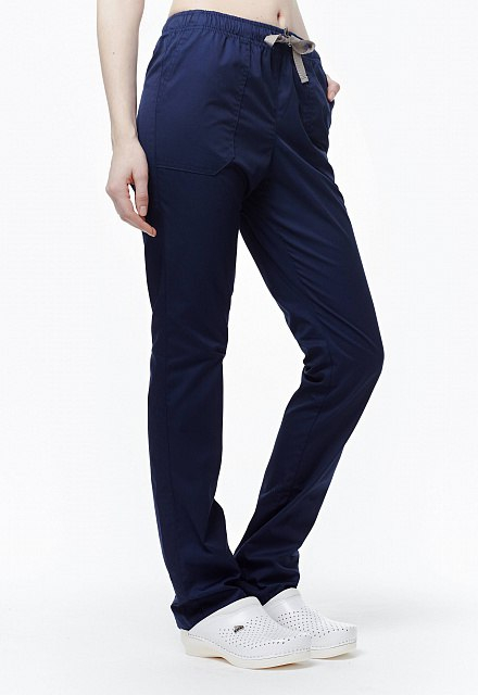 Медичний костюм 12381 Наві/Білий - фото 3