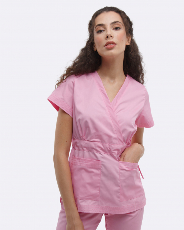 Медичний костюм 1981 Світло-рожевий - фото