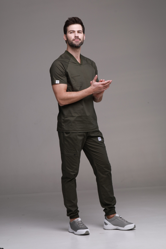 Медичні брюки 99 Оливковий - фото 2