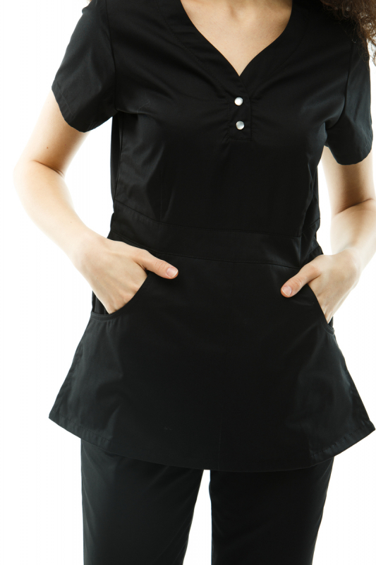 Медичний топ 11 Чорний - фото 2