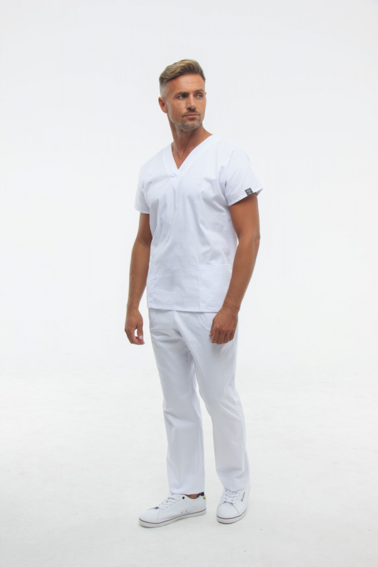 Медичний костюм 00181 Білий - фото