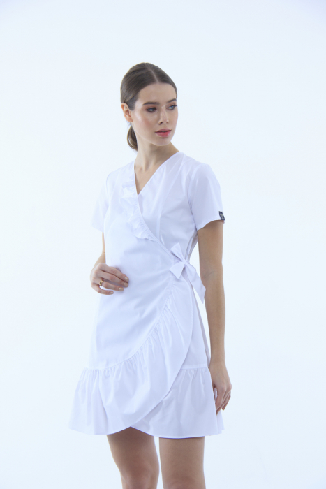 Медична сукня 400 Білий - фото