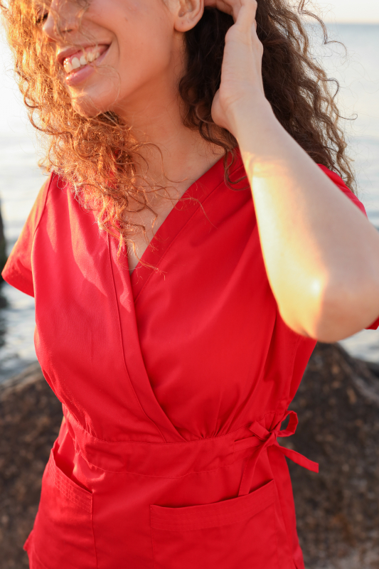 Медичний топ 19 Червоний - фото 3