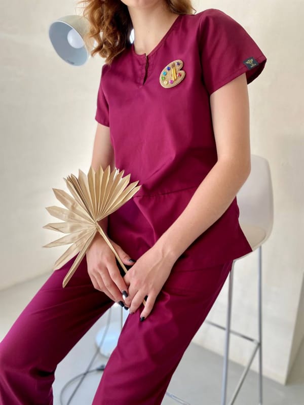 Медичний костюм 1889 Бордо - фото 2