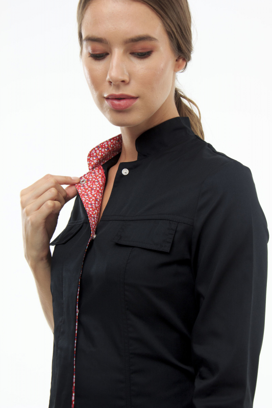 Медицинский халат 105 Черный Медицинский халат 105 Черный - фото 3