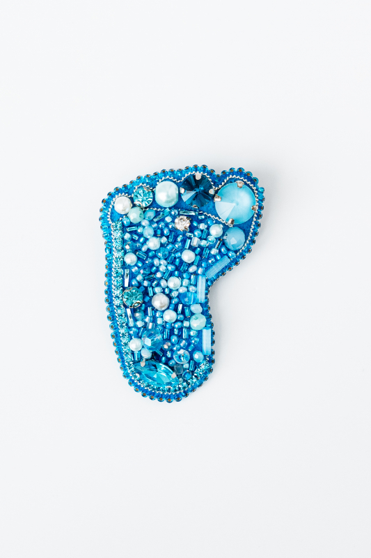 Брошь "Стопа" ручная работа - фото 2