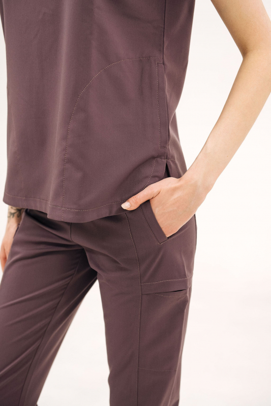 Костюм медичний 60761 R Баклажан - фото 8