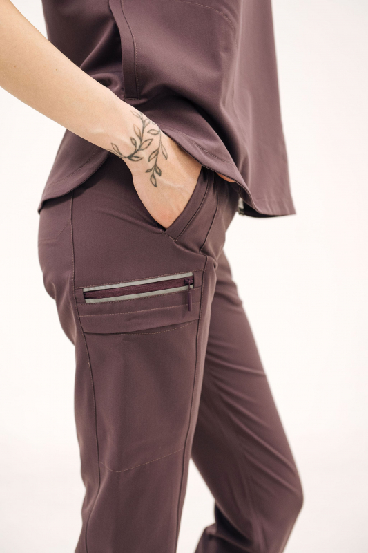 Костюм медичний 60761 R Баклажан - фото 6