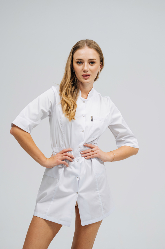 Медичний халат 117 Білий - фото 3