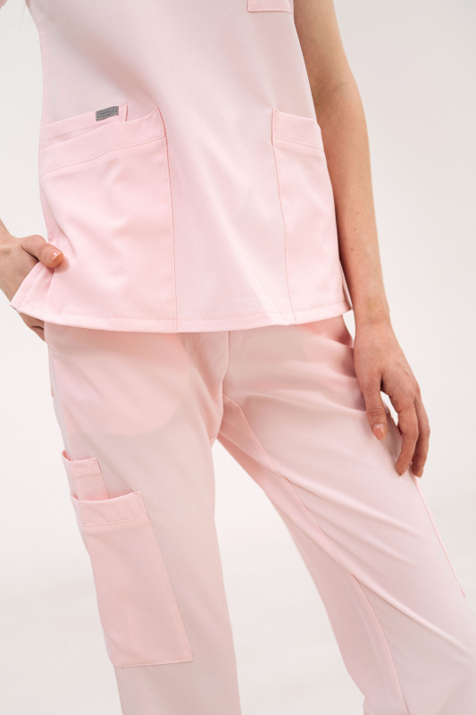 Медичний топ 609 Рожевий - фото 3