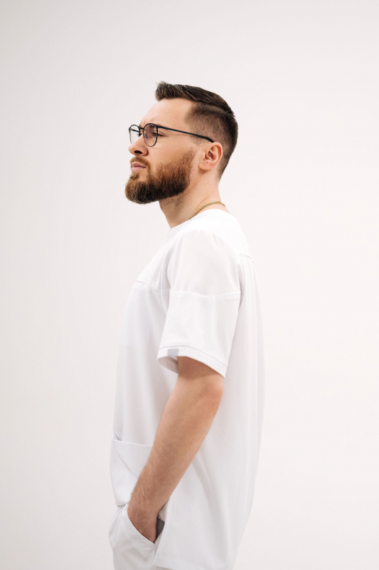 Медичний топ 601 Білий - фото 2