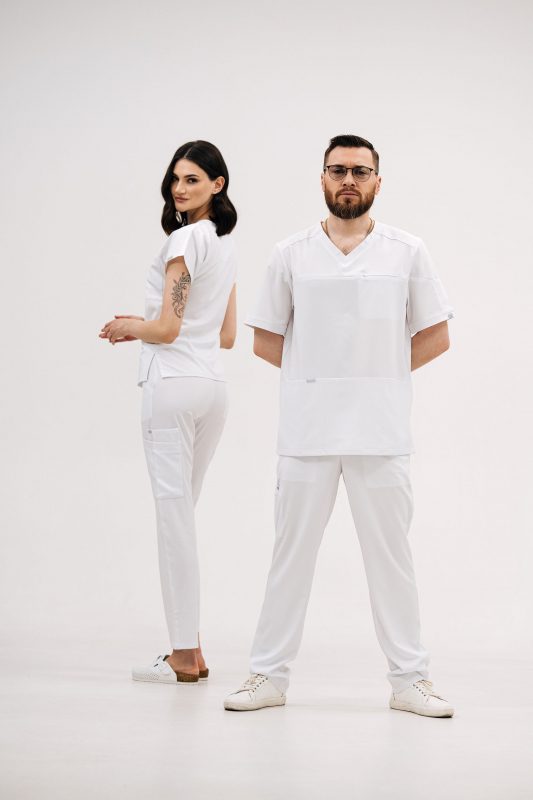 Костюм медичний 60170 Білий - фото 2