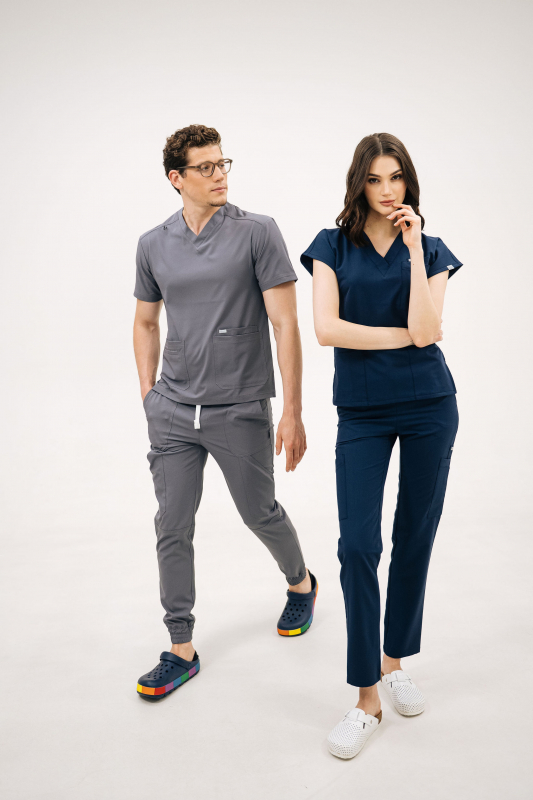 Штани медичні 65 Мокрий асфальт (Світлий) - фото 4