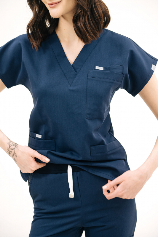 Медичний топ 609 R Наві - фото 2