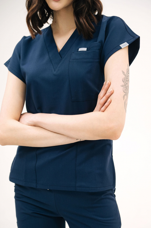 Костюм медичний 60963 R Наві - фото 5