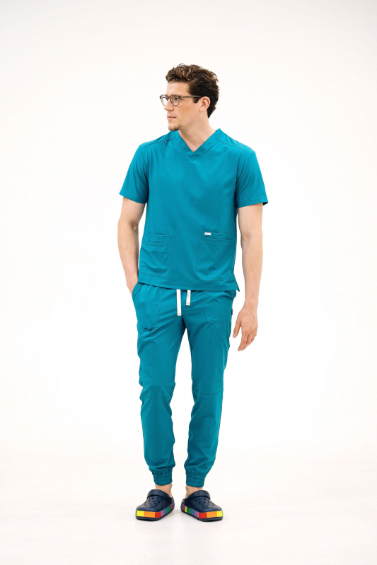 Медичний топ 603 Темна Бірюза - фото 3