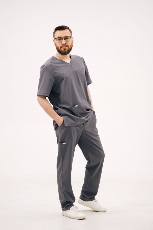 Костюм медичний 60170 Світлий мокрий асфальт - фото 3