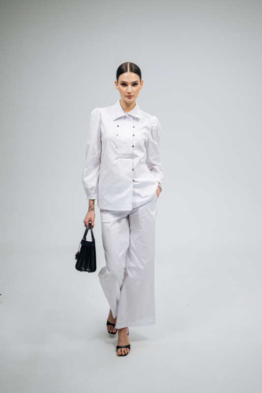 Медицинский блузон 422 Белый Медицинский блузон 422 Белый - фото 2