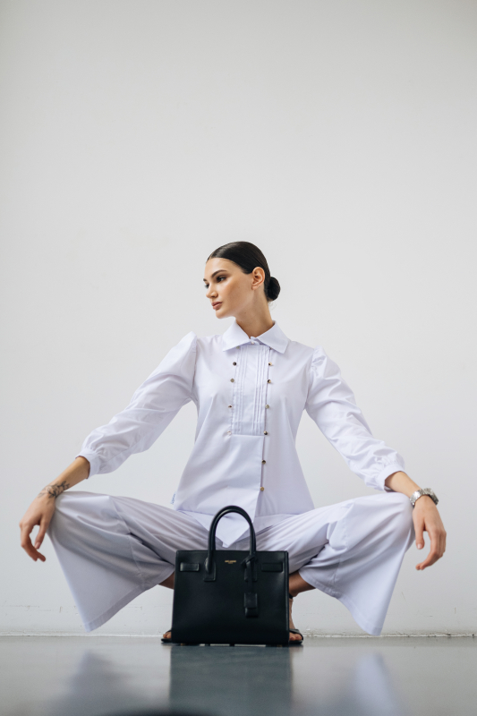 Медицинский блузон 422 Белый Медицинский блузон 422 Белый - фото 4