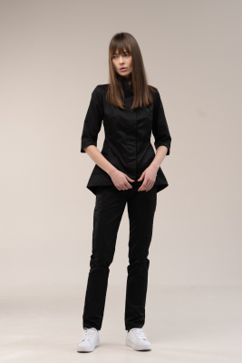 Медичний костюм 13587 ТЧорний - фото