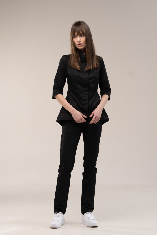 Медичний костюм 13587 ТЧорний - фото