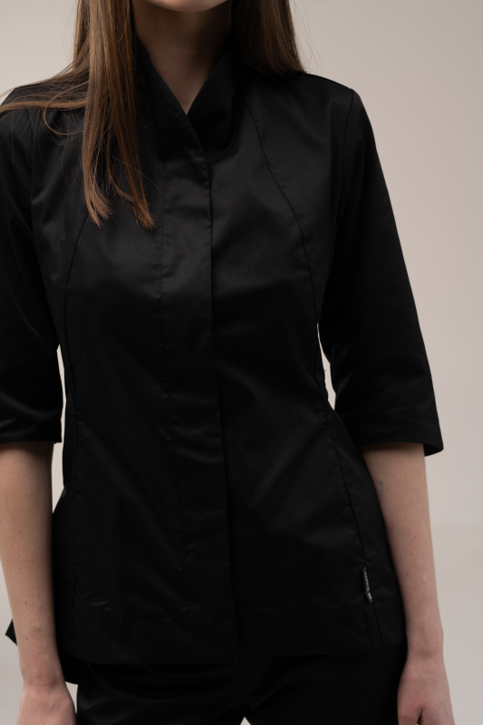 Медичний костюм 13587 ТЧорний - фото 4