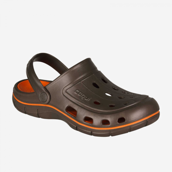 Медичне взуття COQUI 6351 Шоколадний/Оранжевий - фото